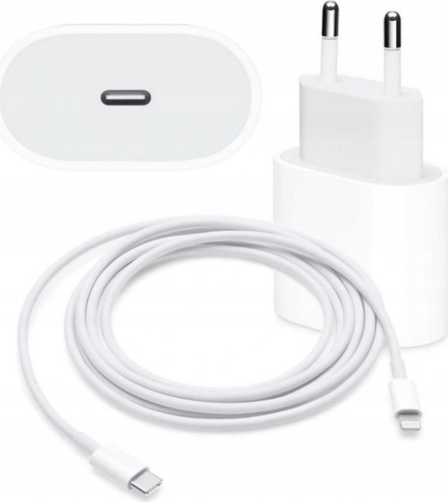 Emeru Nabíjačka pre Apple AirPods s bezdrôtovým nabíjacím puzdrom (2. generácia) USB-C 20W Fast Charg + Kábel USB typ C - Apple Lightning