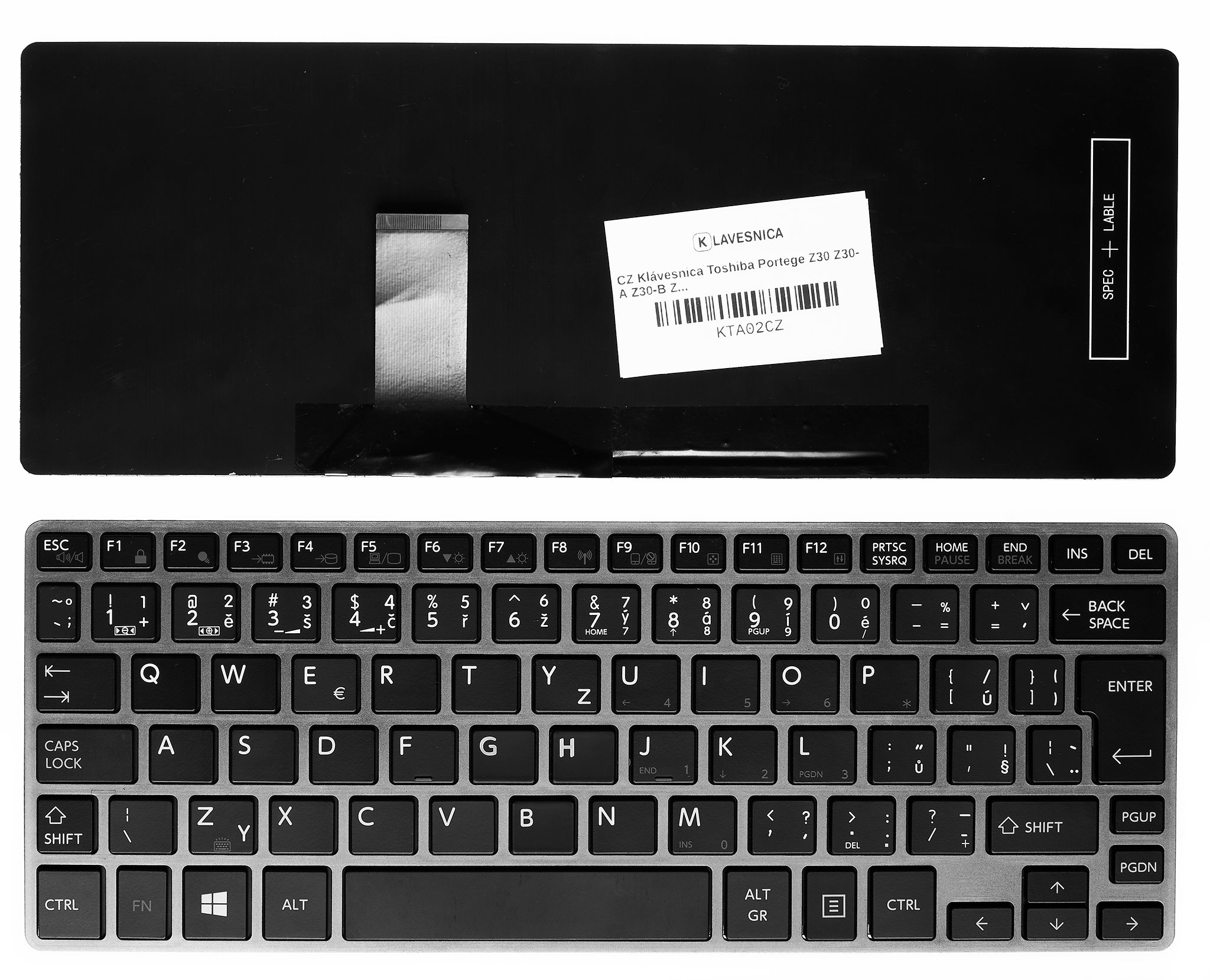 CZ Klávesnica Toshiba Portege Z30 Z30-A Z30-B Z30-C Z30T-A Z30T-B