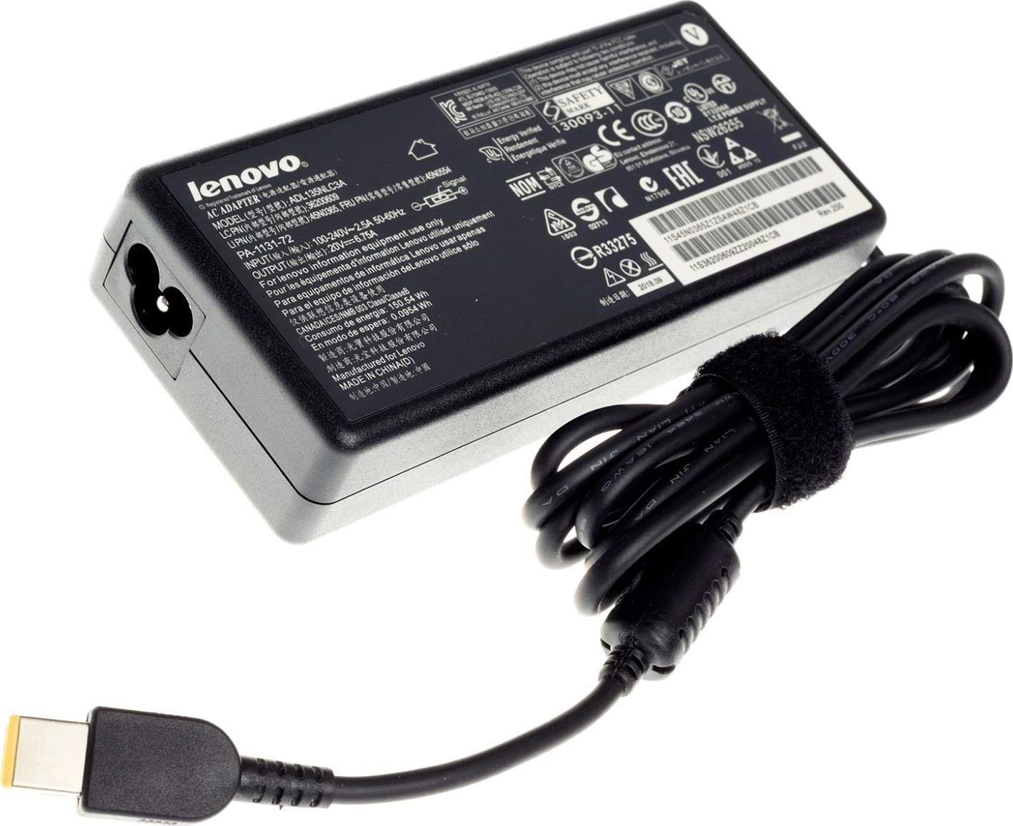 Originál AC Adapter pre Lenovo ThinkPad S5 2nd Gen 20JA, ThinkPad T15p, ThinkPad T15p Gen 1, ThinkPad T15p Gen 1 20TM 20V 6.75A 135W