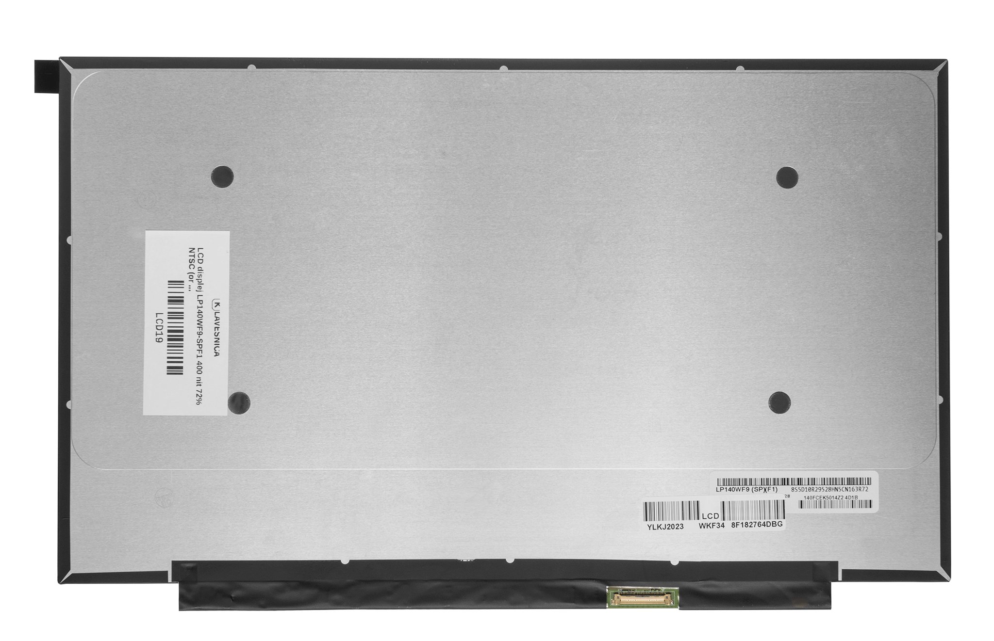 LCD displej LP140WF9-SPF1 400 nit 72% NTSC (or 99% sRGB) IPS