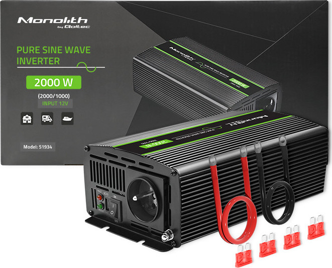 Menič napätia | 1000W | 2000W| 12V až 230V |Čistý sínus