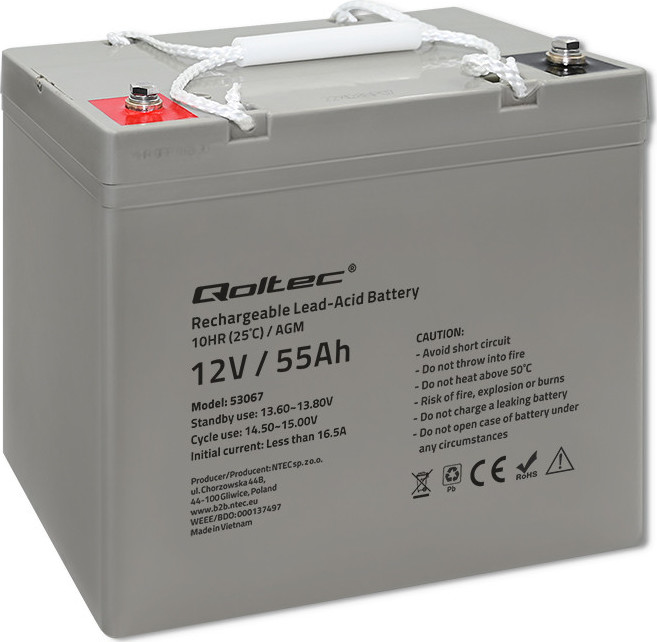 Batéria AGM | 12V | 55Ah | max.825A