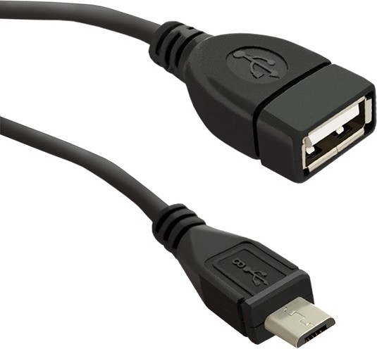 Kábel USB-A OTG 2.0 | Micro USB-B | 0.2m