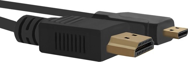Qoltec Kábel HDMI A | Micro HDMI D | 1m