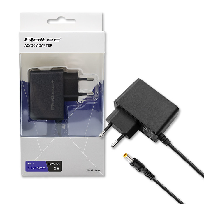 AC/DC adaptér PREMIUM 9W | 9V | 1A | 5.5*2.5