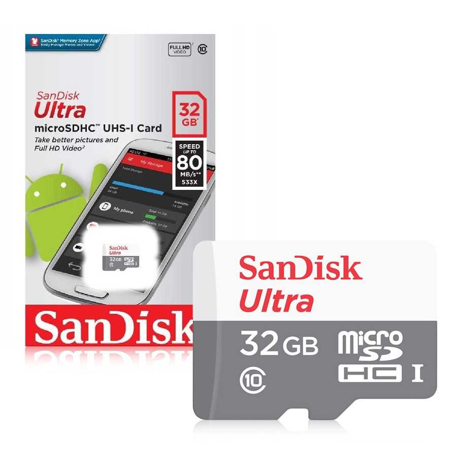 SanDisk Ultra microSDHC 32GB 100MB/s + adaptér