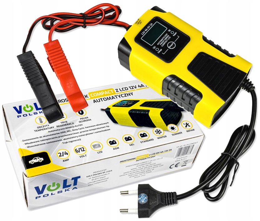 Automatická nabíjačka LCD 12V 4A / 6V 2A COMPACT