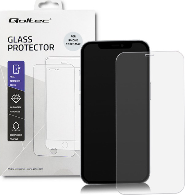 Qoltec Tvrdené ochranné sklo PREMIUM iPhone 12 Max PRO