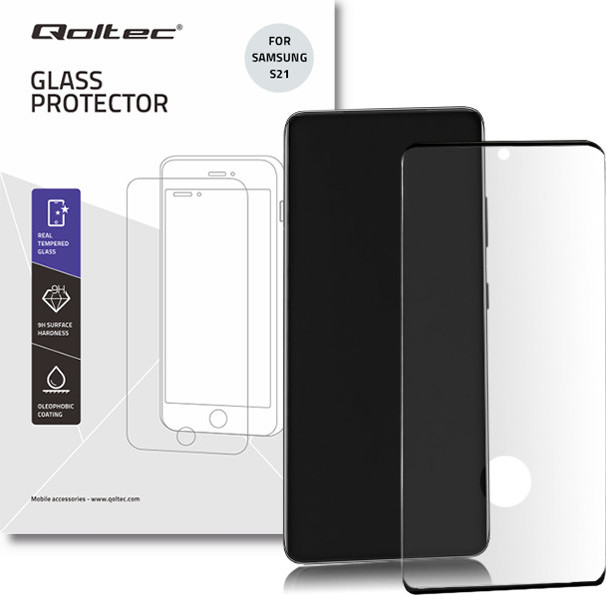 Qoltec Tvrdené ochranné sklo PREMIUM Samsung Galaxy S21