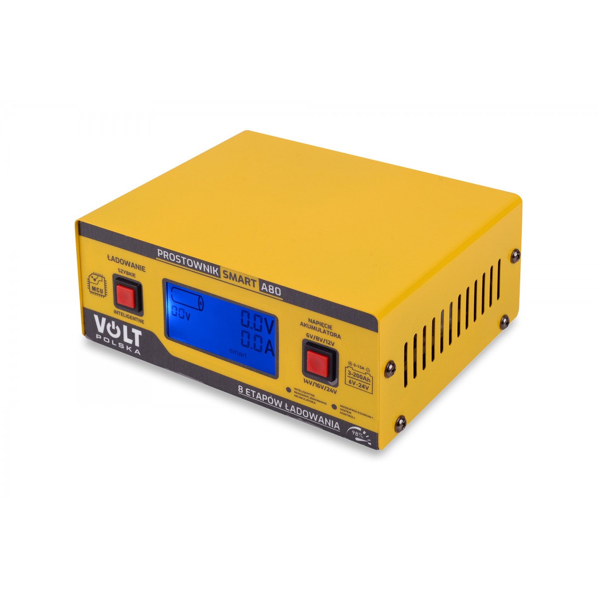 Automatická nabíjačka pre batérie 6V/12V/24V 15A A80 SMART