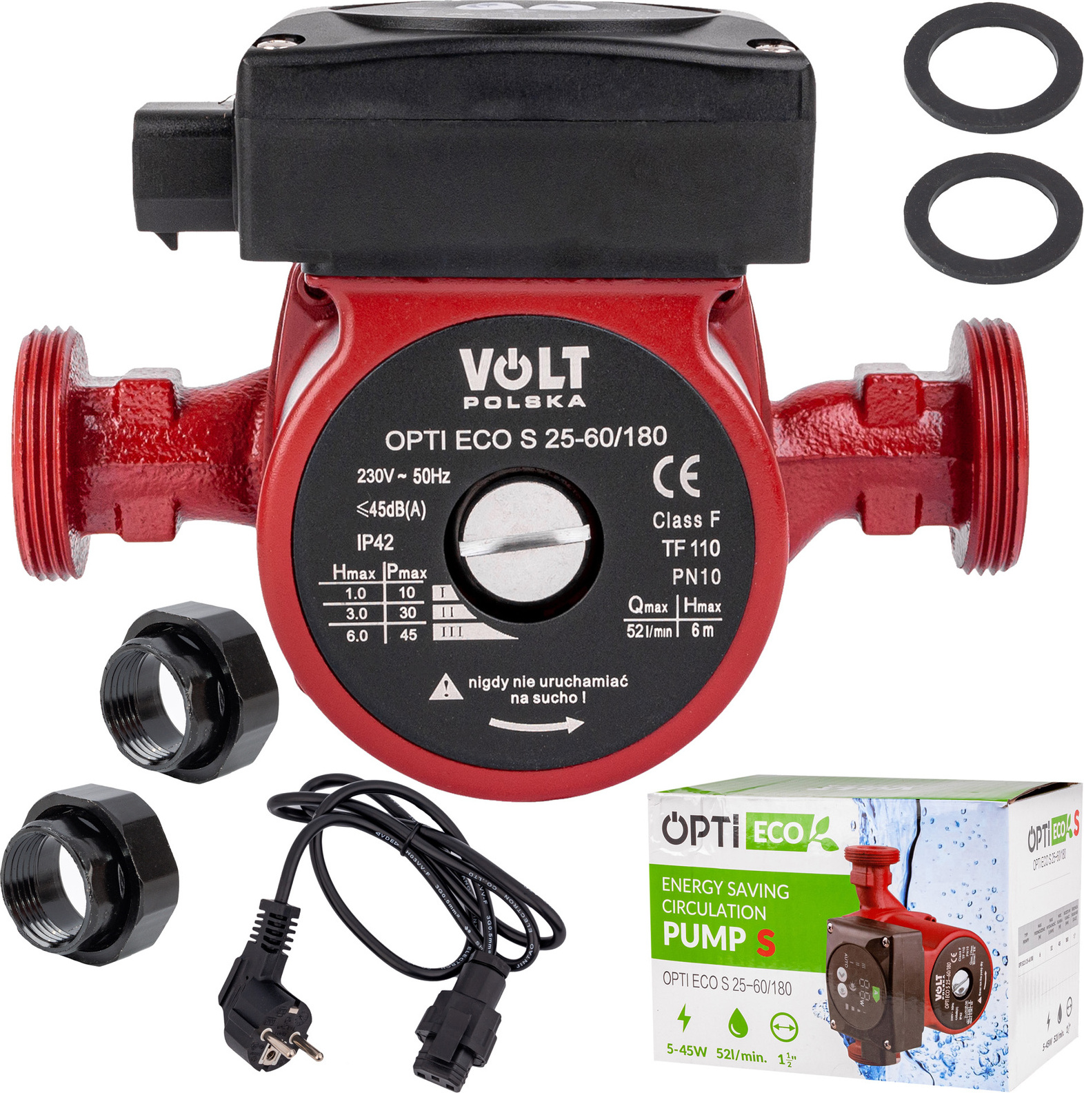 Vodné obehové čerpadlo OPTI ECO 25-60/180 5-45W 52l/min
