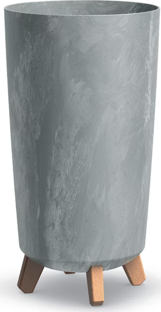 Kvetináč GRACIA TUBUS SLIM BETON EFFECT | šedý Varianta: 23,9 cm