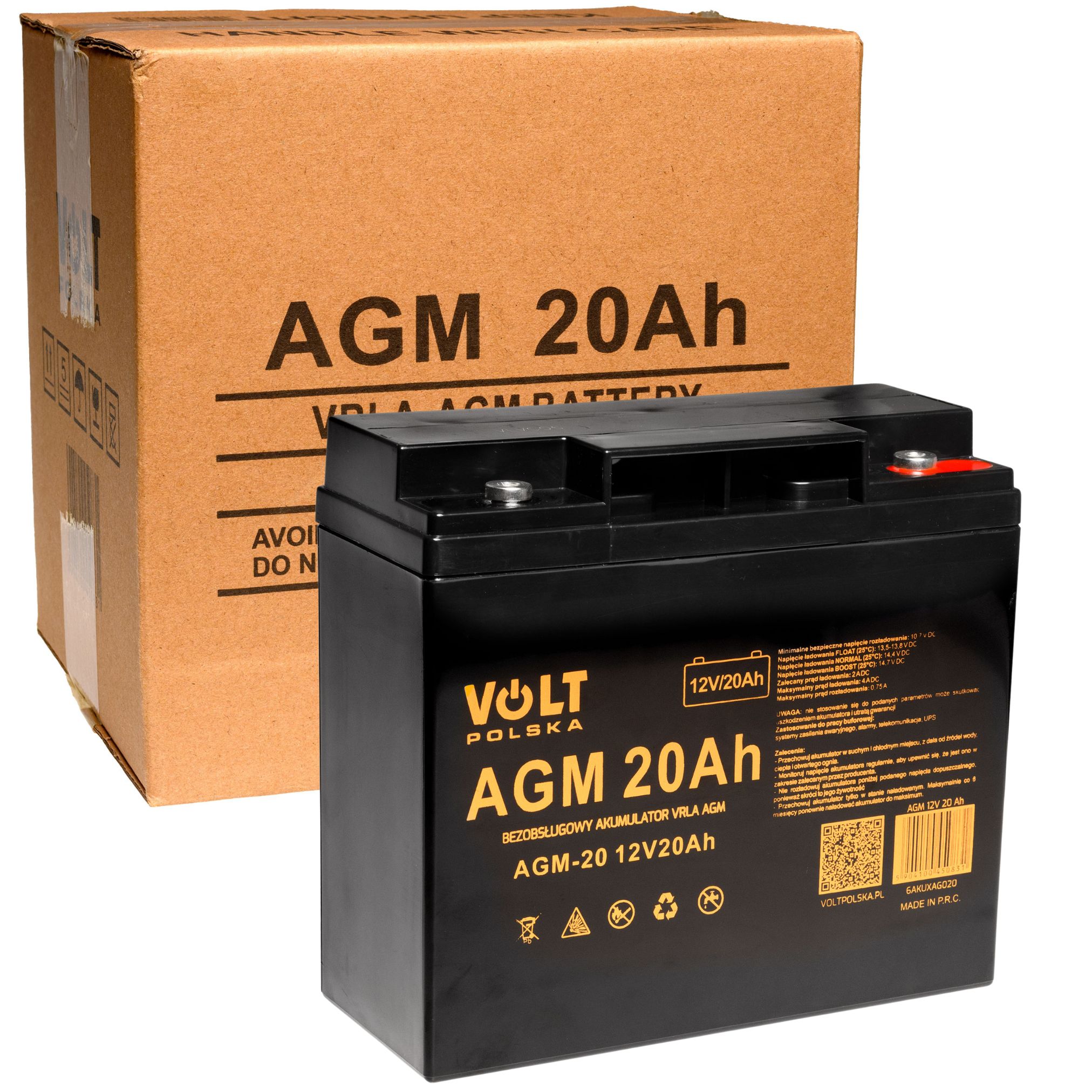 Batéria AGM | 12V | 20Ah | VRLA
