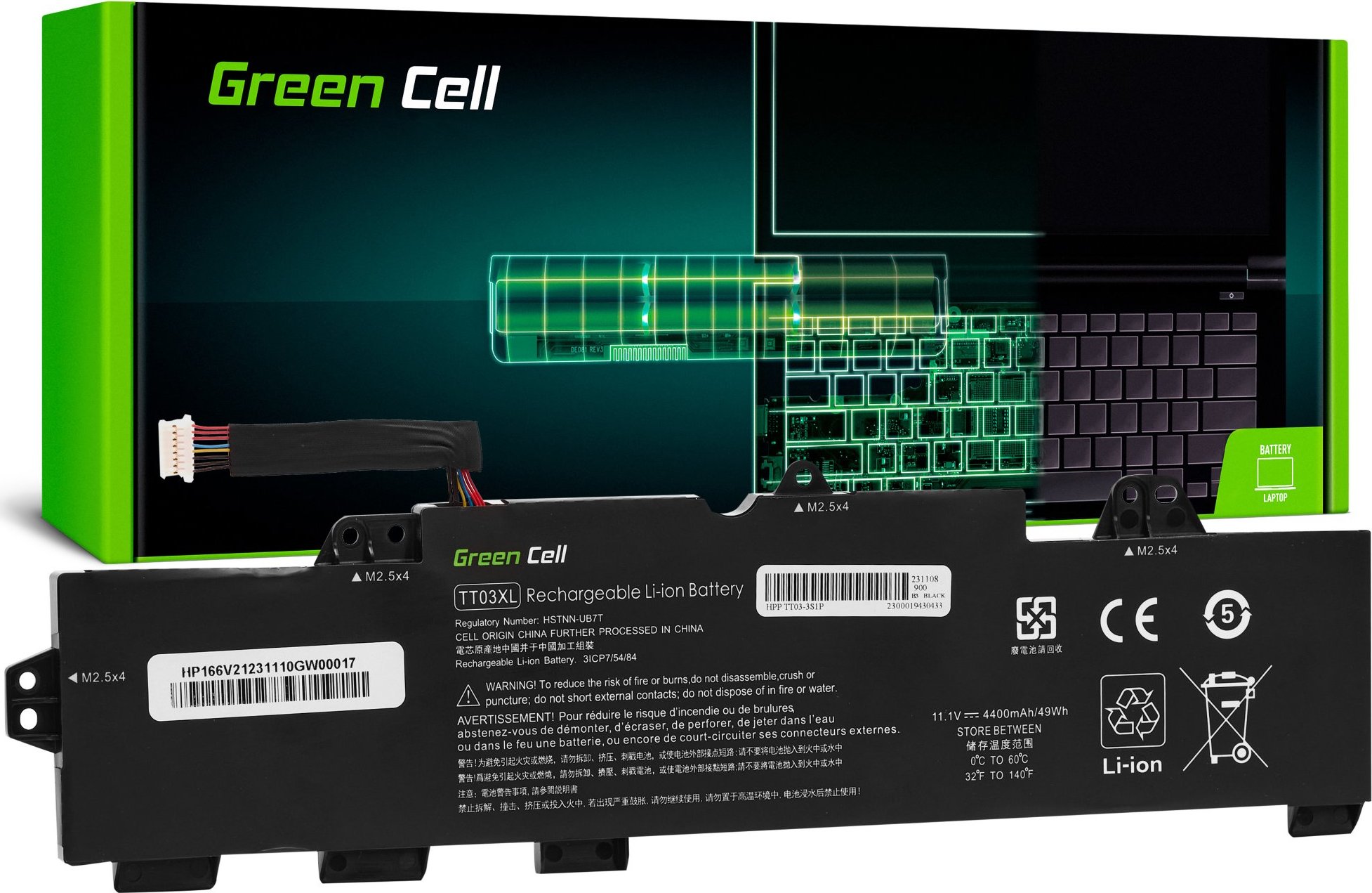 GREEN CELL Batéria TT03XL pre HP EliteBook 755 G5 850 G5, HP ZBook 15u G5