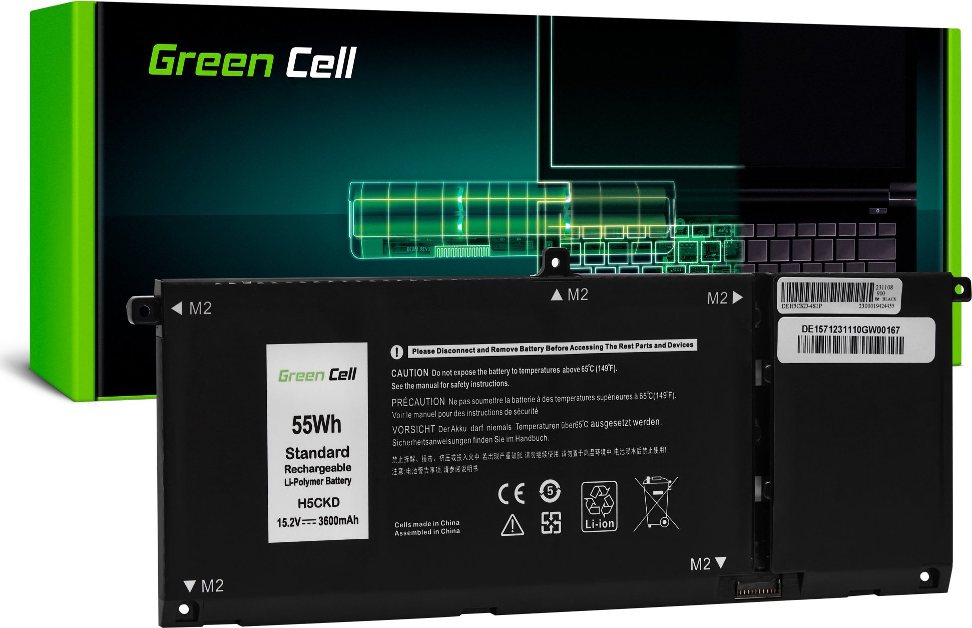 Batéria H5CKD TXD03 pre Dell Inspiron 5400 5401 5406 7300 5501 5502 5508