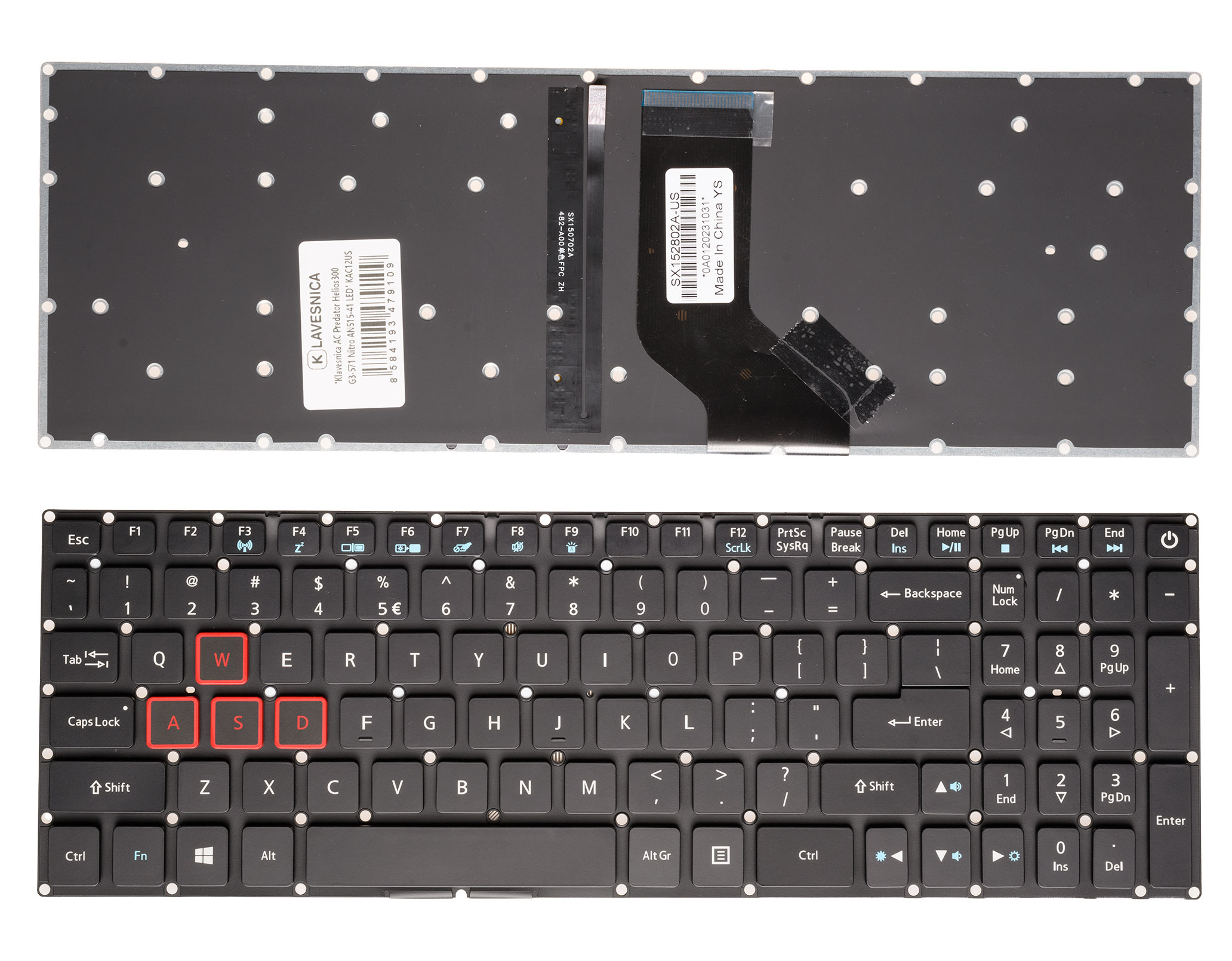 Klávesnica Acer Predator Helios 300 G3-571  Nitro AN515-41 LED