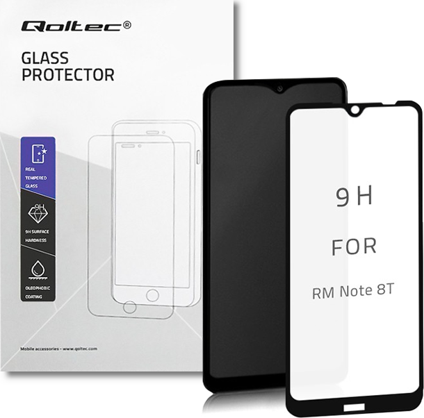 Tvrdené ochranné sklo PREMIUM pre Xiaomi Redmi Note 8T | 6D | Čierna | Plný