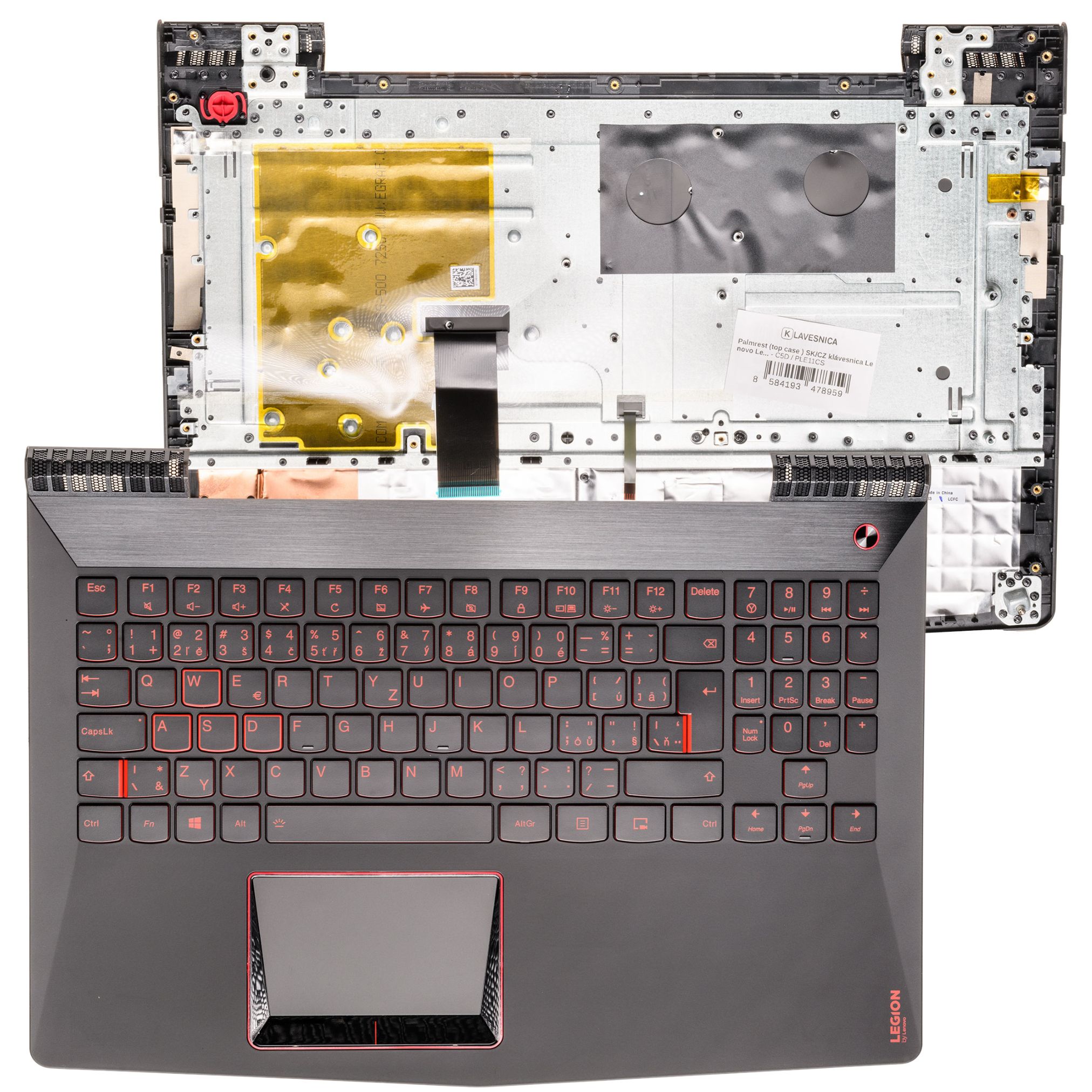 Palmrest (top case ) SK/CZ klávesnica Lenovo Legion 520-15IKBN Y520-15IKB