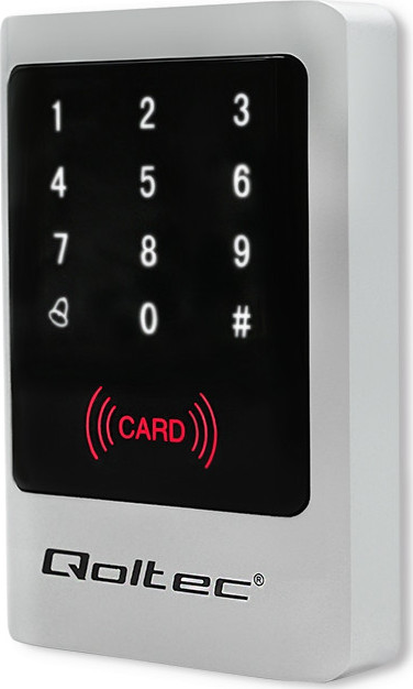 Qoltec Kombinovaný zámok MIMAS s RFID čítačkou kód | karta | kľúčenka | zvonček | IP68 | EM
