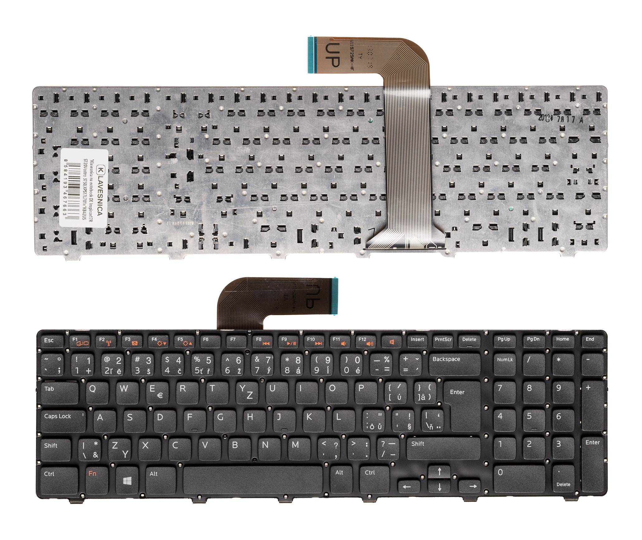 SK/CZ Klávesnica Dell Inspiron 17R 5720, Vostro 3750, XPS 17 L701x