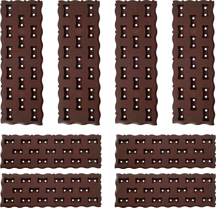 Záhonový chodník PAD | 60x20cm - 0.95m2 | hnedý