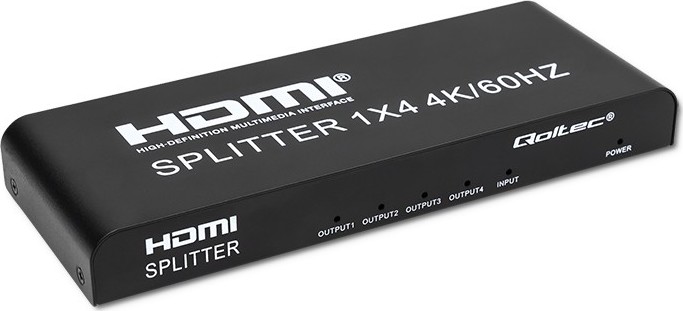 Aktívny rozbočovač 4 x HDMI 4K x 2K | 6 Gb/s | 60 Hz | Vysoká stabilita