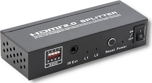 Aktívny rozbočovač HDMI v. 2.0 | 1x2 | EDID + IR