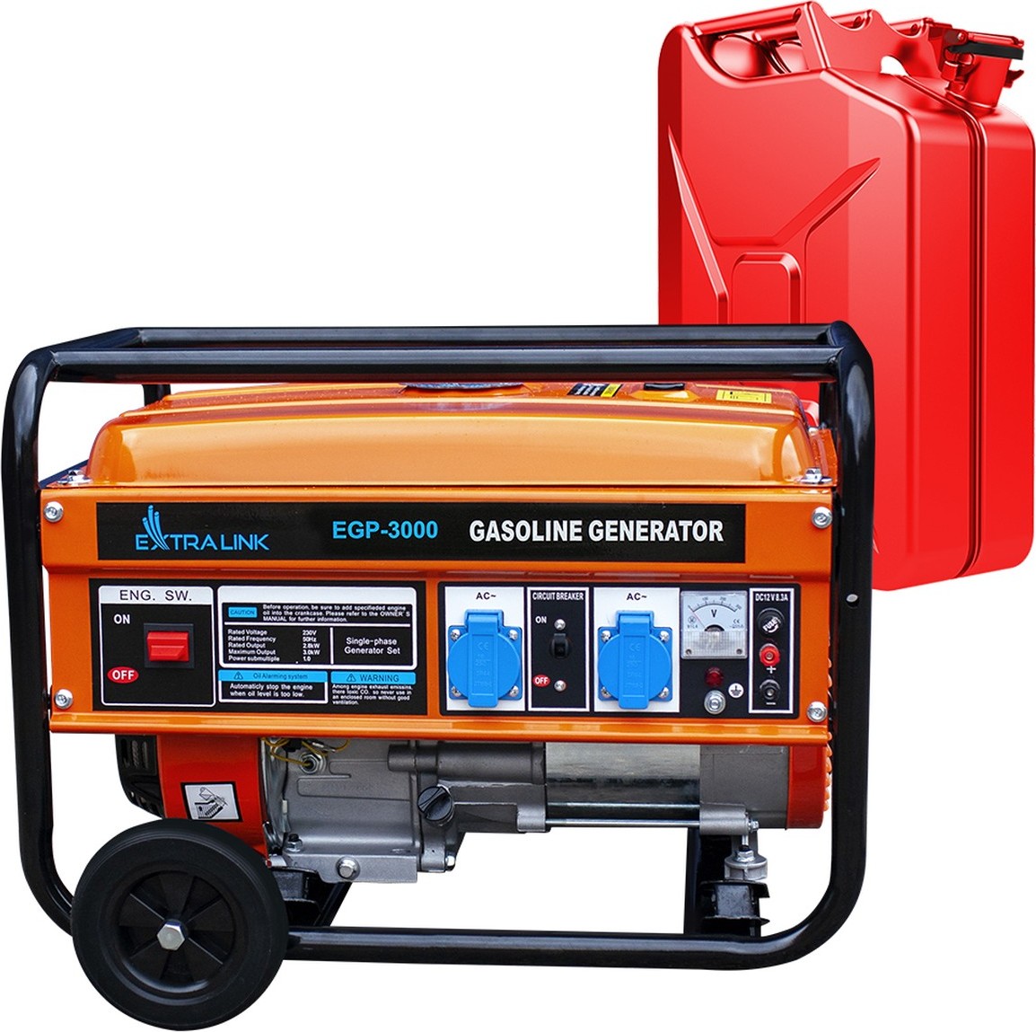Elektrocentrála | benzín | 3kW | 1F | EGP-3000