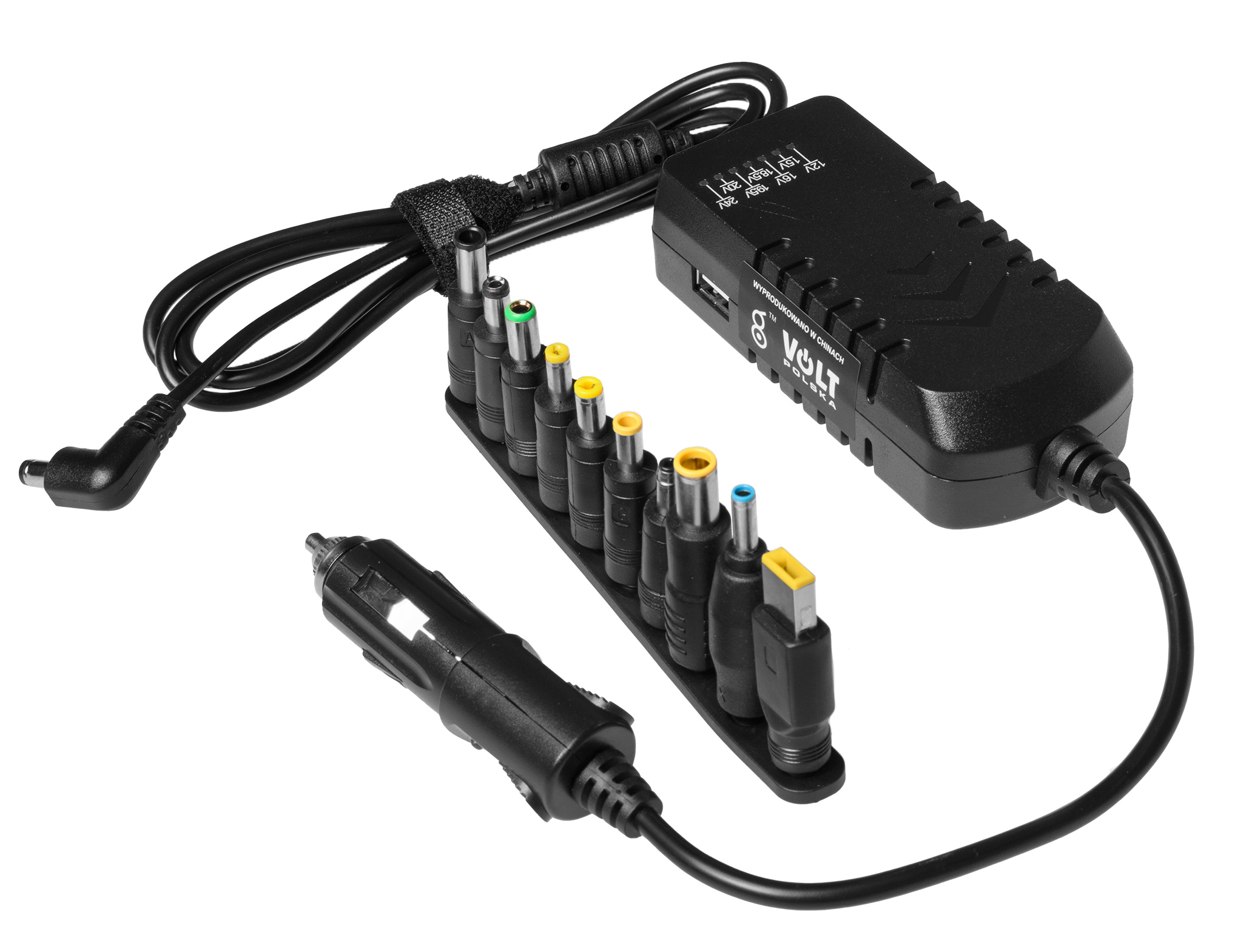 Univerzálna nabíjačka pre notebooky do auta | TIR 100W 12-24V | zástrčka zapaľovača