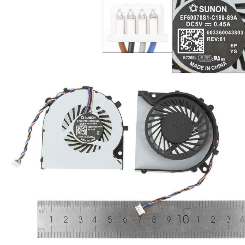 Ventilátor HP 14-AC 14-AF 14-AN 14-AM 813506-001 4 Pin