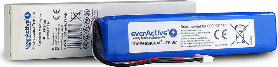 Batéria EverActive EVB100 pre Bluetooth reproduktor JBL Xtreme