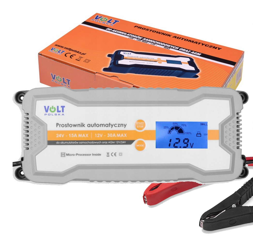 Automatická nabíjačka 12/24V 30A LCD-Spoľahlivé Nabíjanie Vašich Batérií