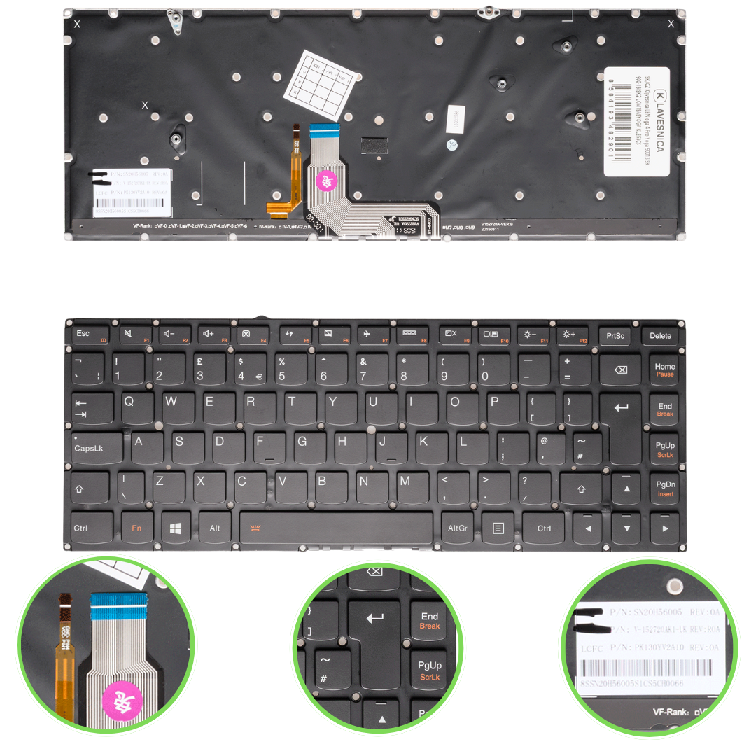 Klávesnica  Lenovo Yoga 4 Pro Yoga 900-13ISK 900-13ISK2 LCM15A5YOGA