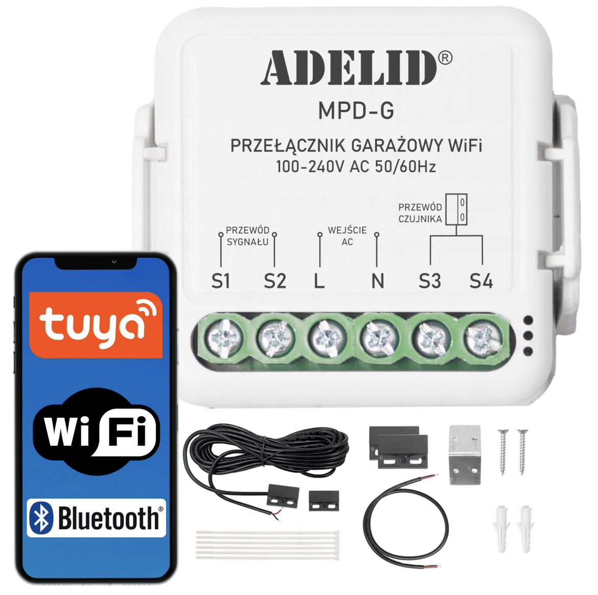 Ovládač pre garážové brány, ovládaný cez | Wi-Fi