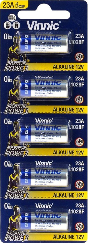 5 x Vinnic 23A / MN21 / L1028 autobatérie do diaľkového ovládania