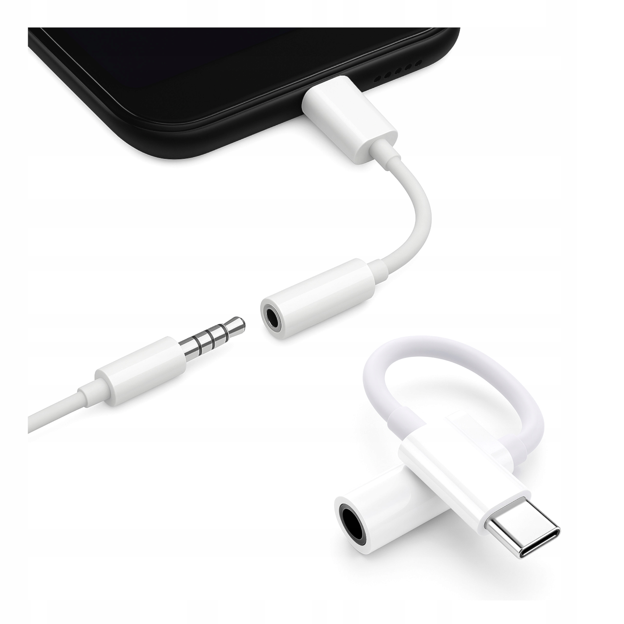 USB-C adaptér na slúchadlá 3,5mm AUX s DAC čipom – pre Samsung, iPhone 15 a ďalšie zariadenia