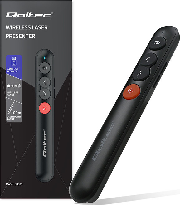 Laserové ukazovátko | Prezentér 4v1 | USB 3.0 | 2,4 GHz | 30 metrov