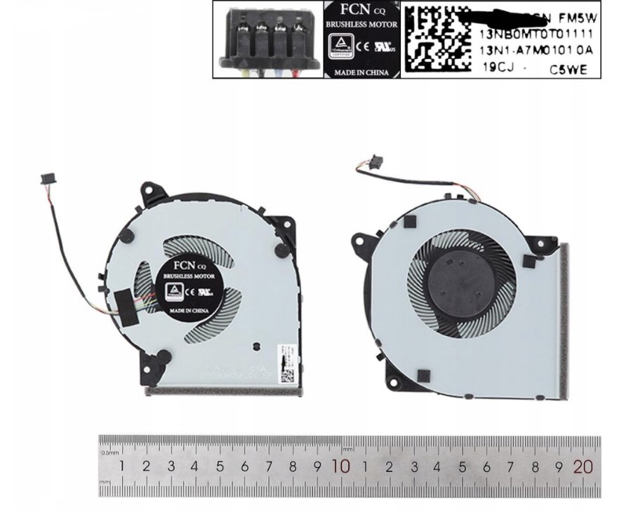 Ventilátor Asus DFS561405PLOT  Asus VivoBook 14 R427, 15 X509JA