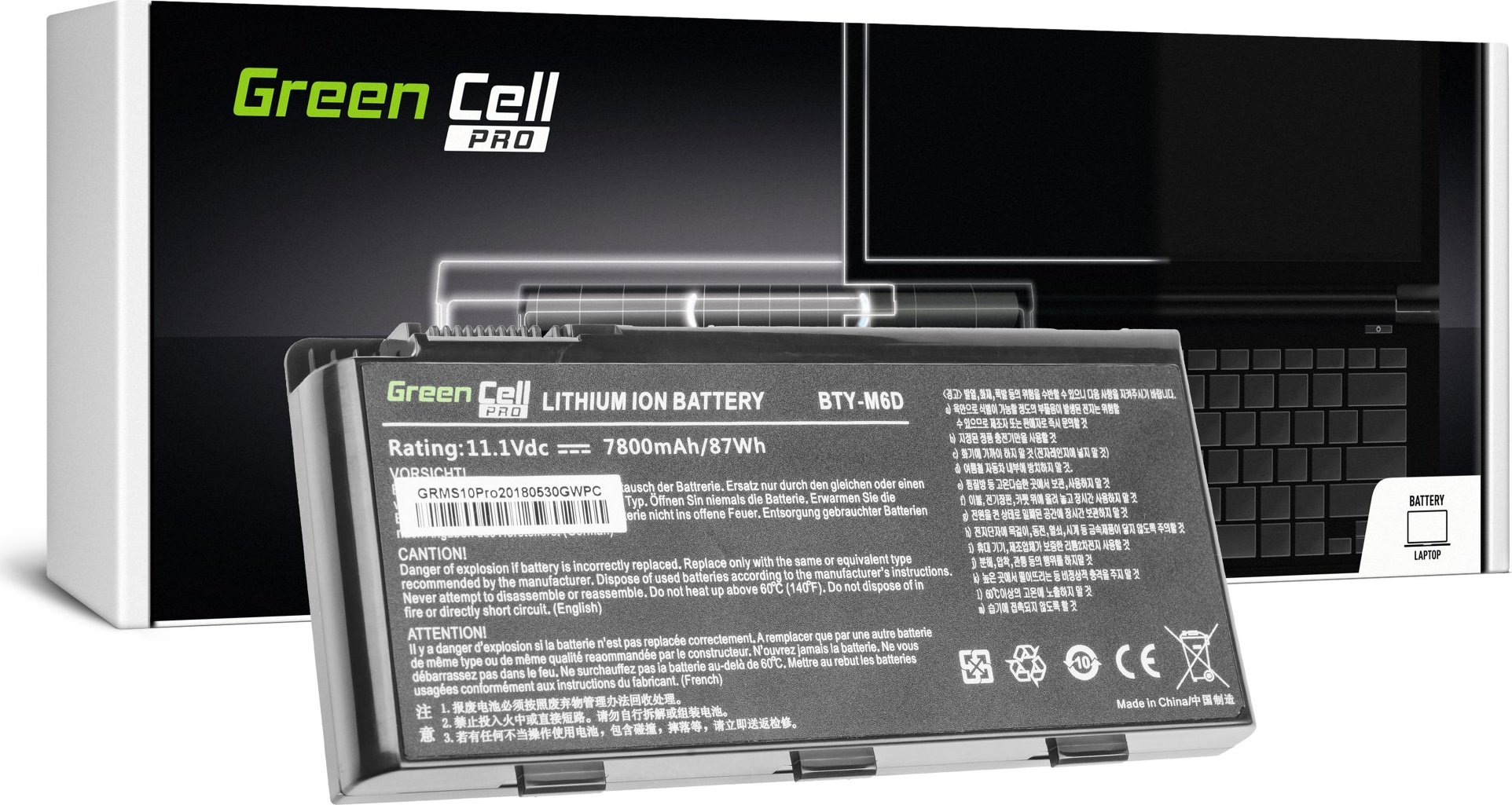 GREEN CELL Batéria do notebooku MSI GT60 GT70 GT660 GT680 GT683 GT780 GT783 GX660 GX680 GX780