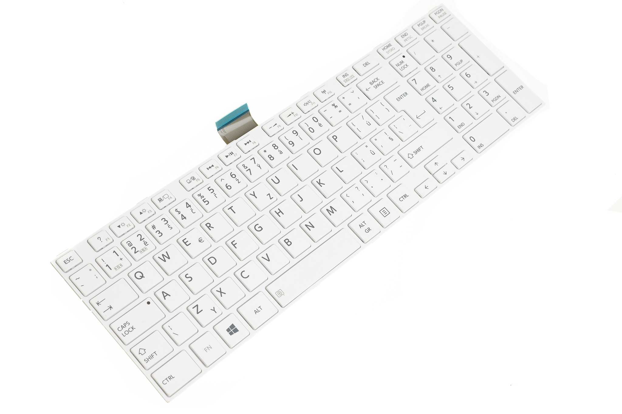 Emeru SK/CZ klávesnica Toshiba Satellite C50 C55 C50-A C55-A C50D-A C55D-A white
