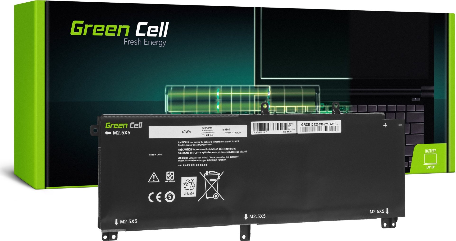 Batéria do notebooku Dell XPS 15 9530, Dell Precision M3800