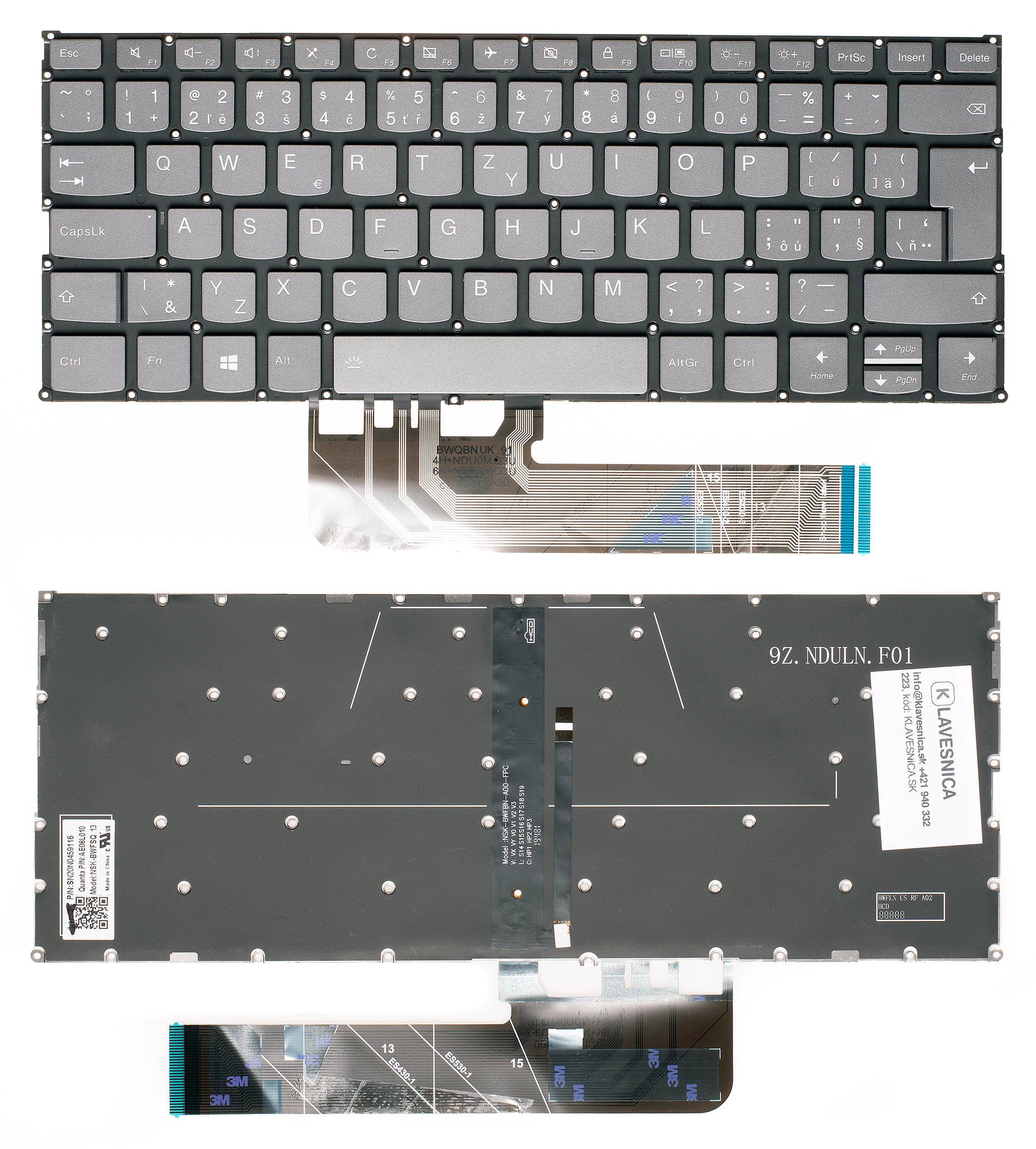 Emeru SK/CZ klávesnica Lenovo Yoga  530-14ARR 530-14 530-14IKB
