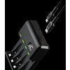 green cell gc vitalcharger ni mh aa and aaa battery charger with micro usb and usb c port