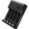 green cell gc vitalcharger ni mh aa and aaa battery charger with micro usb and usb c port