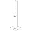 gc ev stand mounting post for wallbox electric car charging stations