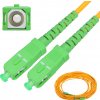 Patchcord | SC/APC-SC/APC | Single mode, Simplex, G652D, 3mm, 15m, Extralink