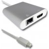 Adaptér USB-C 3.1 | HDMI A + USB-A 3.0 + RJ45 + PD