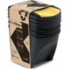 zestaw koszy pojemnikow do segregacji smieci 3x25l sorti box