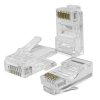 10 x  RJ45 konektor | CAT5e | UTP | PassThrough | Pozlátené kontakty | 10 kusov