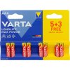 8 x baterie aaa lr03 varta max power 4703 max tech